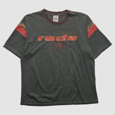 Cincinnati Reds True Fan 2000s T-shirt - Charcoal - XL by Fanatics Real Vintage