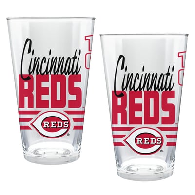 Cincinnati Reds Two-Piece 16oz. Heritage Pint Glass Set