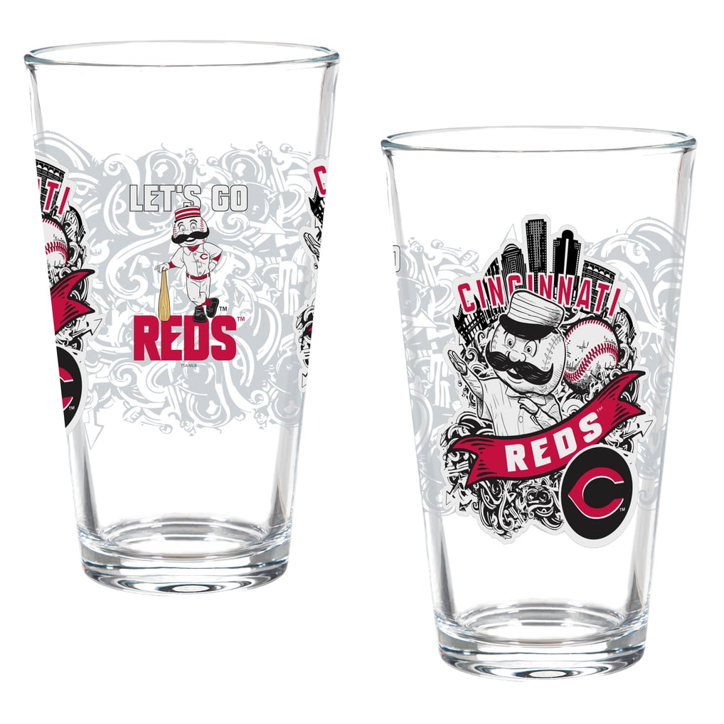 Cincinnati Reds Two-Piece 16oz. Hometown Series Pint Glass Set