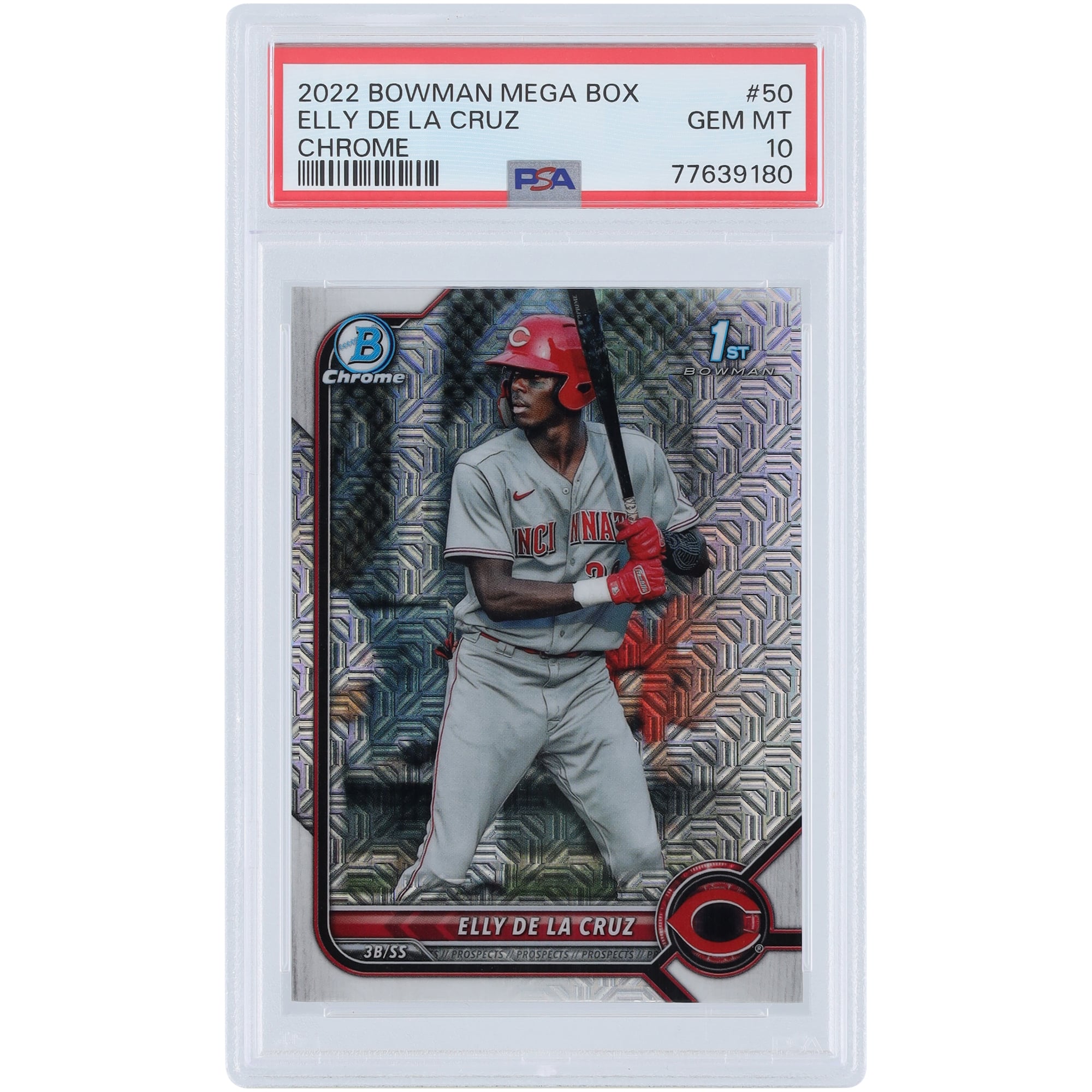 Elly De La Cruz Cincinnati Reds 2022 Bowman Chrome Mega Box 1st 