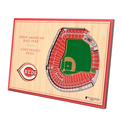 Cincinnati Reds Fanpoint 14'' x 10.5'' 3D StadiumView Desktop Display