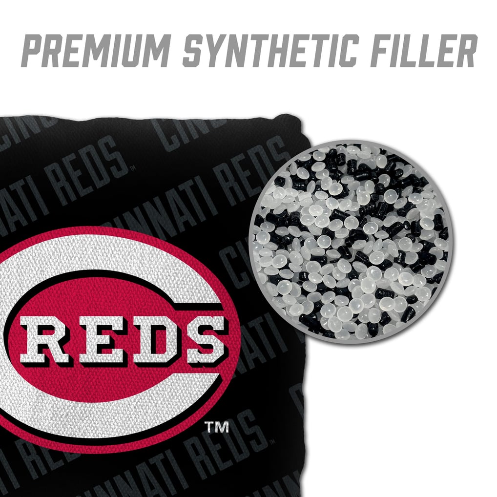 Cincinnati Reds Fanpoint Four-Piece Cornhole Bag Set