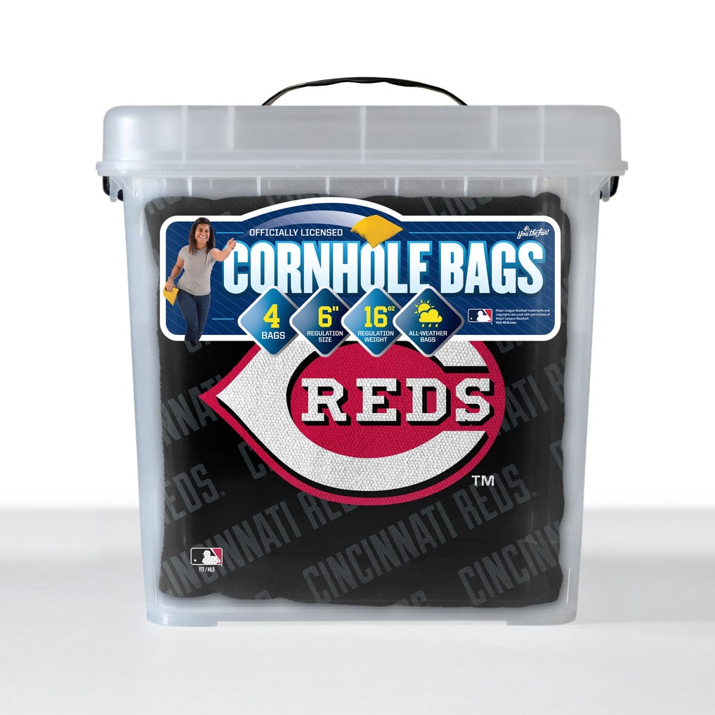 Cincinnati Reds Fanpoint Four-Piece Cornhole Bag Set