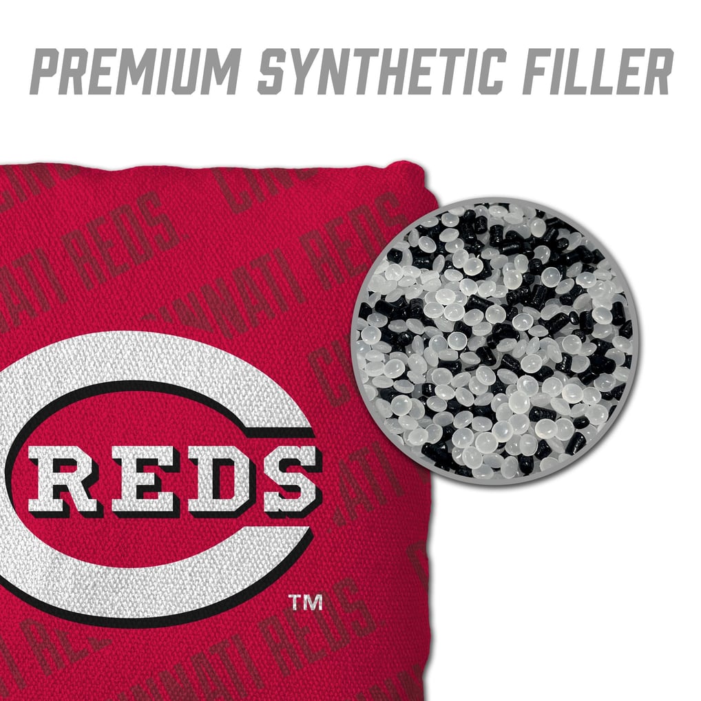 Cincinnati Reds Fanpoint Four-Piece Cornhole Bag Set