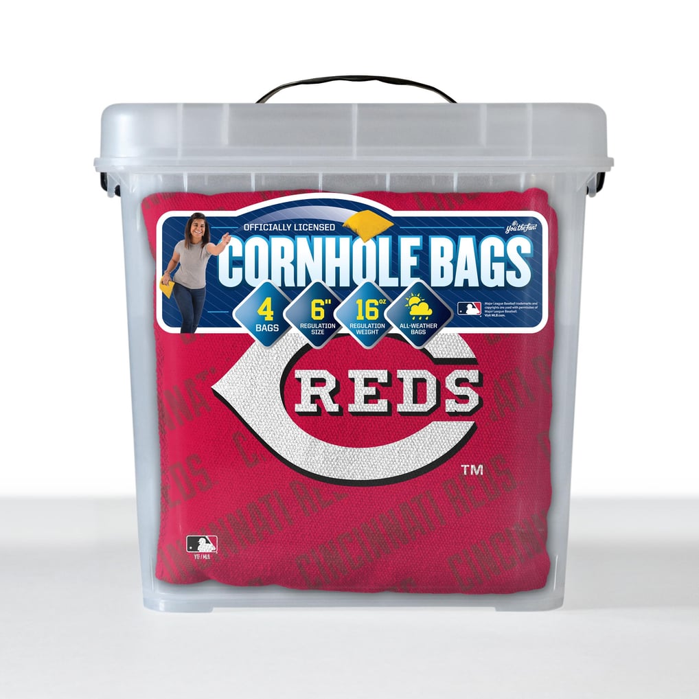 Cincinnati Reds Fanpoint Four-Piece Cornhole Bag Set