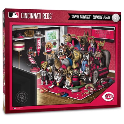 Cincinnati Reds Fanpoint Purebred Fans 18'' x 24'' A Real Nailbiter 500-Piece Puzzle