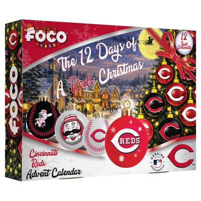  Cincinnati Reds FOCO 2026 Ball Ornament Advent Calendar