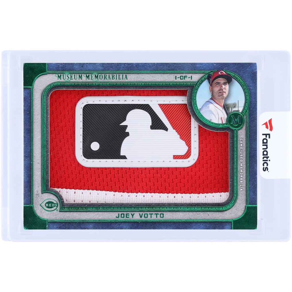 Joey Votto Cincinnati Reds 2019 Topps Museum Collection MLB Logo Relic ...