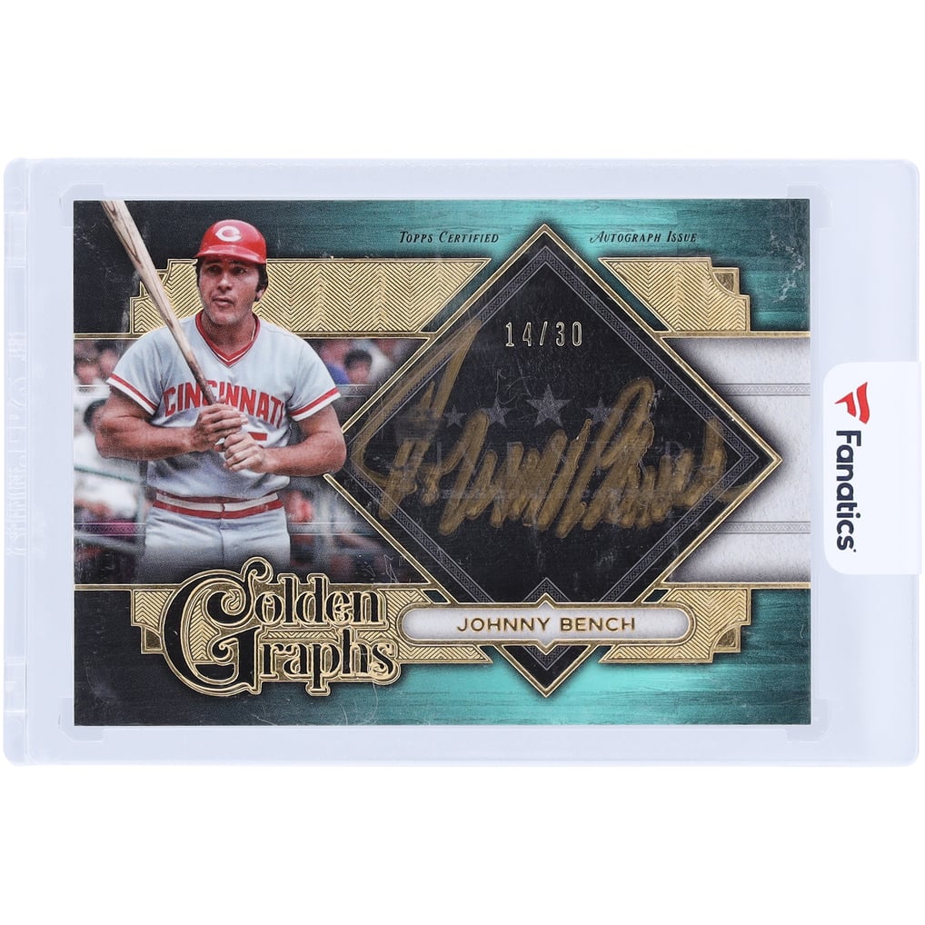 Johnny Bench Cincinnati Reds Autographed 2022 Topps Five Star Golden ...