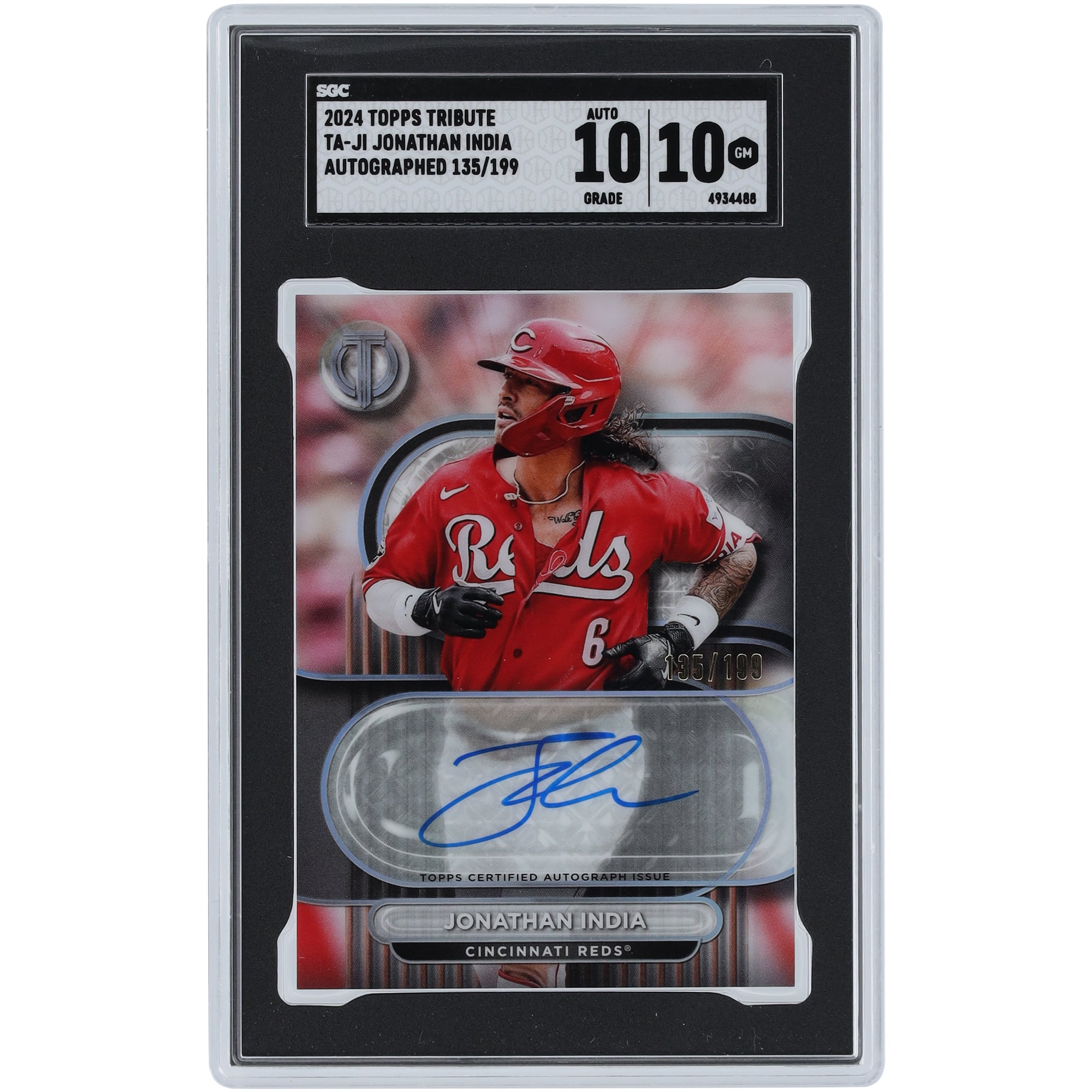 thumbnail image 2 of 2021 Bowman Prospects Jonathan India Rookie Card #BP-46 – 1st Graded 10 (Topps) 2 of 4