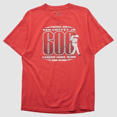 Ken Griffey Jr. Nike 2008 T-shirt - Red - M by Fanatics Real Vintage