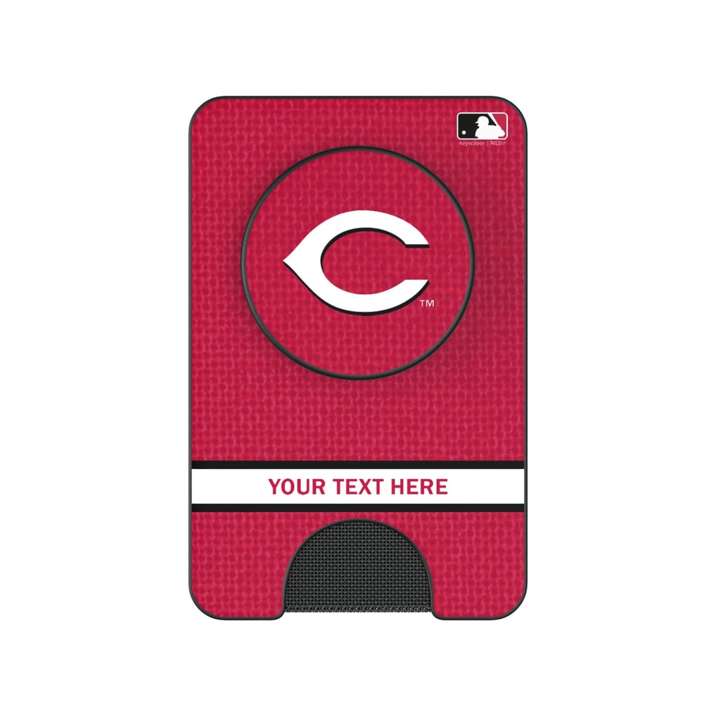 Cincinnati Reds Keyscaper Personalized Solid PopSockets Magnetic Wallet