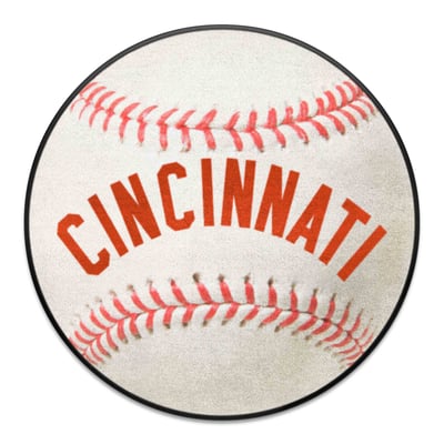 Cincinnati Reds Logo Brands 27" Diameter Baseball Mat