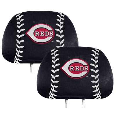 Cincinnati Reds Logo Brands Printed Two-Pack Headrest Covers