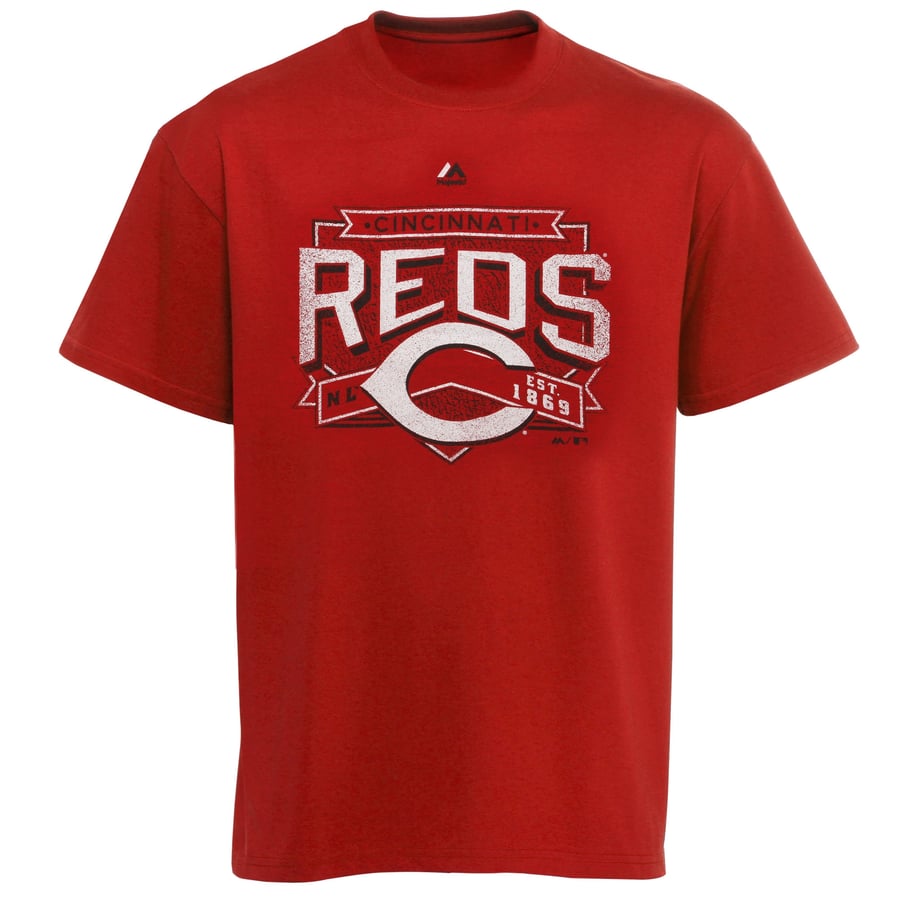 Majestic Cincinnati Reds Youth Unassisted T-Shirt - Red