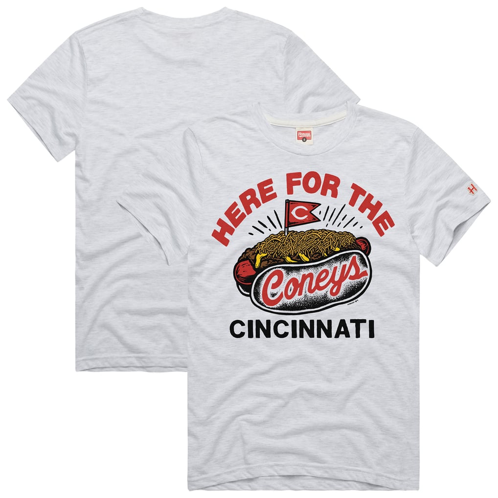Men's Cincinnati Reds Homage Ash Hyper Local Tri-Blend T-Shirt