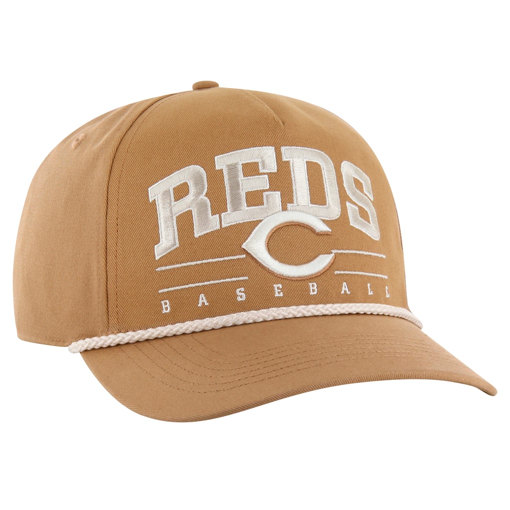 Cincinnati Reds Rope Hat Men's Cincinnati Reds '47 Brown Neutral Roscoe Rope Hitch Adjustable Hat