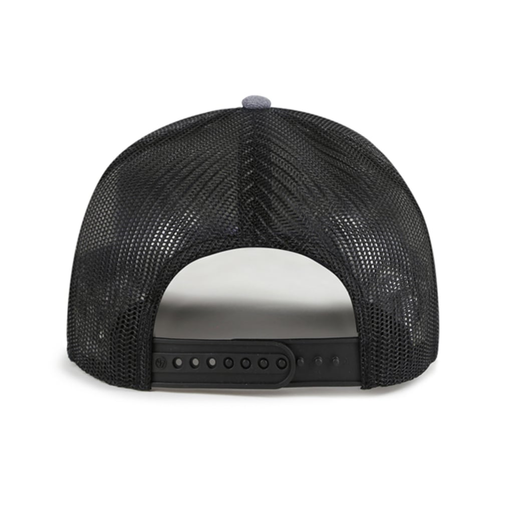 Cincinnati Reds Rope Hat Men's Cincinnati Reds '47 Charcoal Carbon Rope Trucker Adjustable Hat