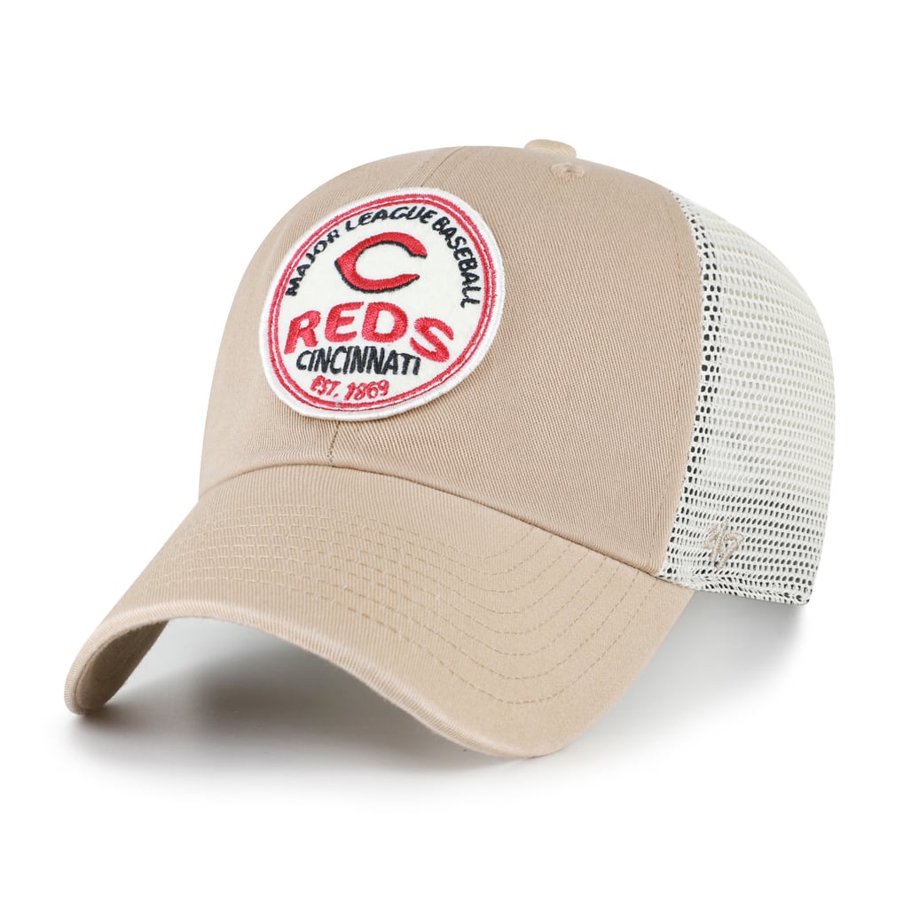  Cincinnati Reds '47 Clean Up Adjustable Hat - Khaki