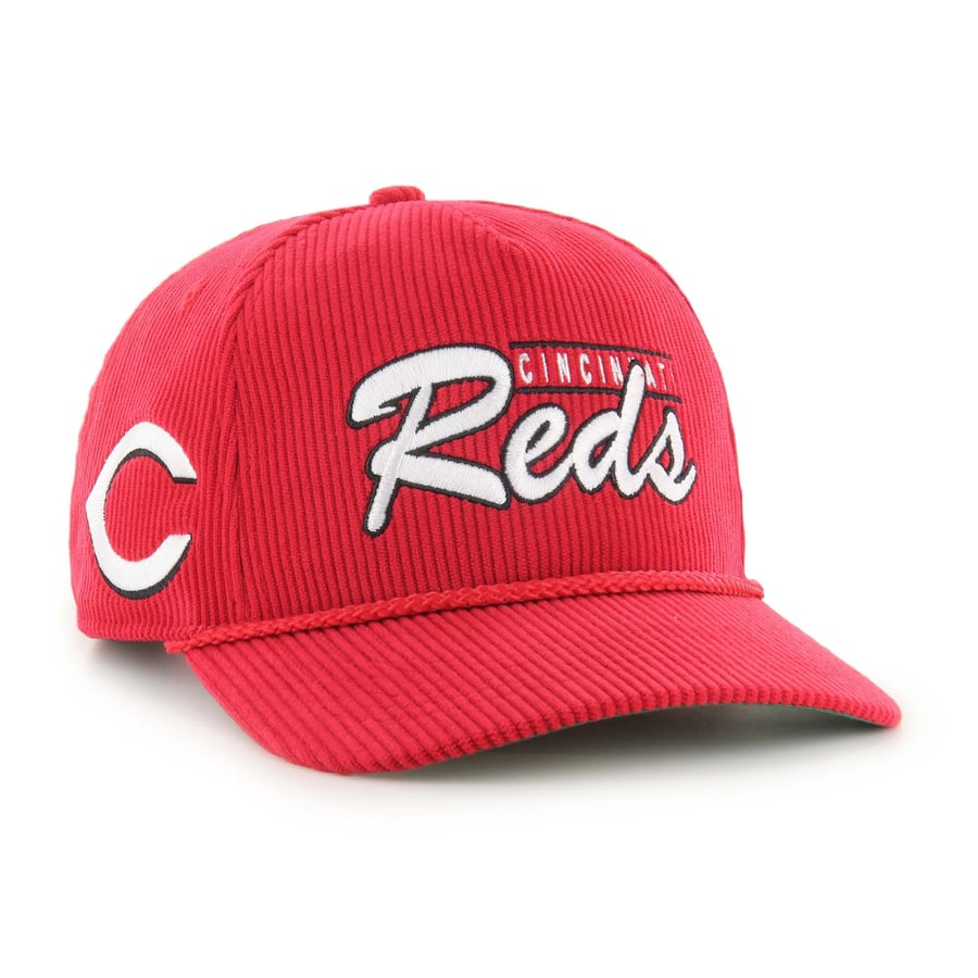 Cincinnati Reds Rope Hat Men's Cincinnati Reds '47 Red Corduroy Hitch Adjustable Hat