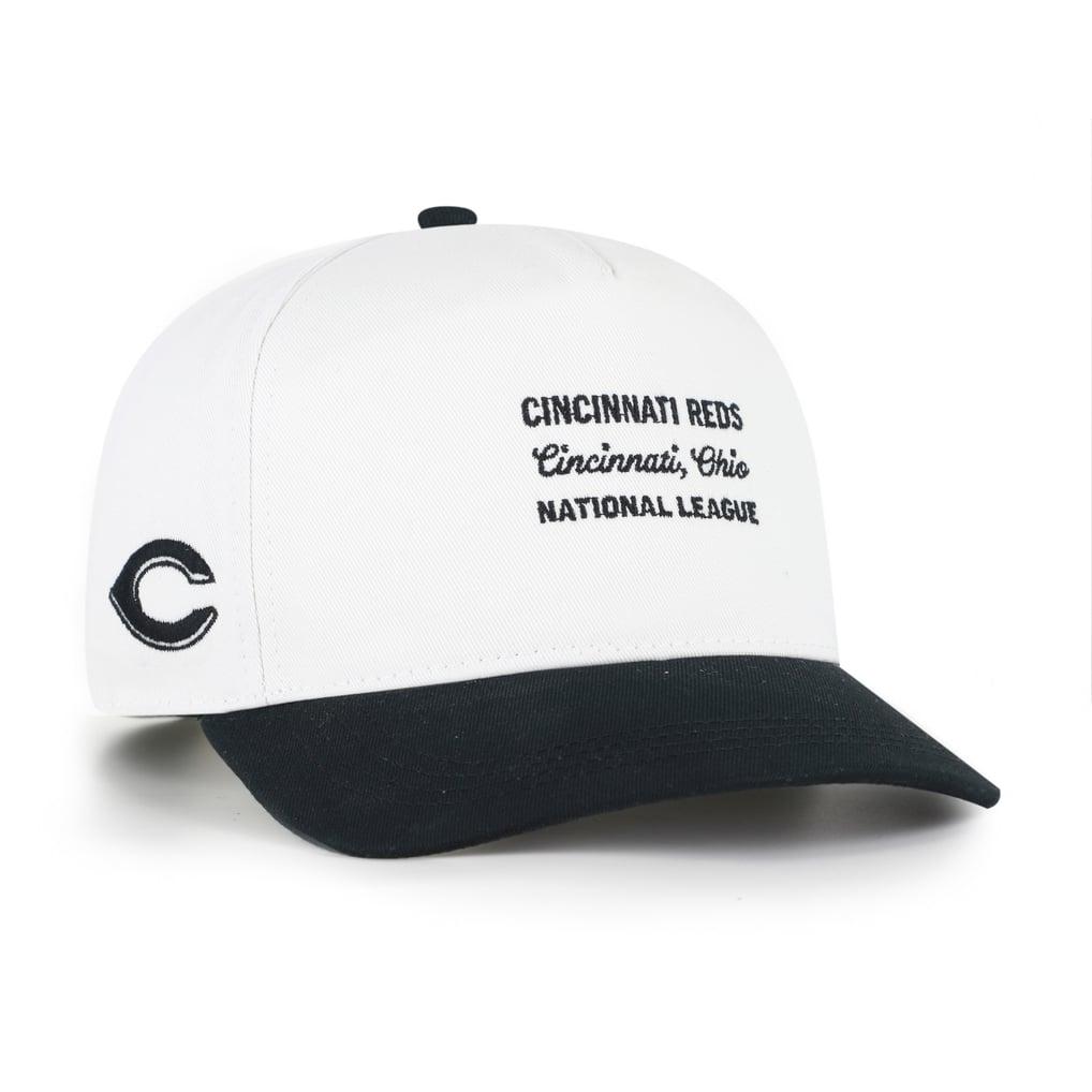 Cincinnati Reds '47 Contemporary Two-Tone Hitch Adjustable Hat - White/Black