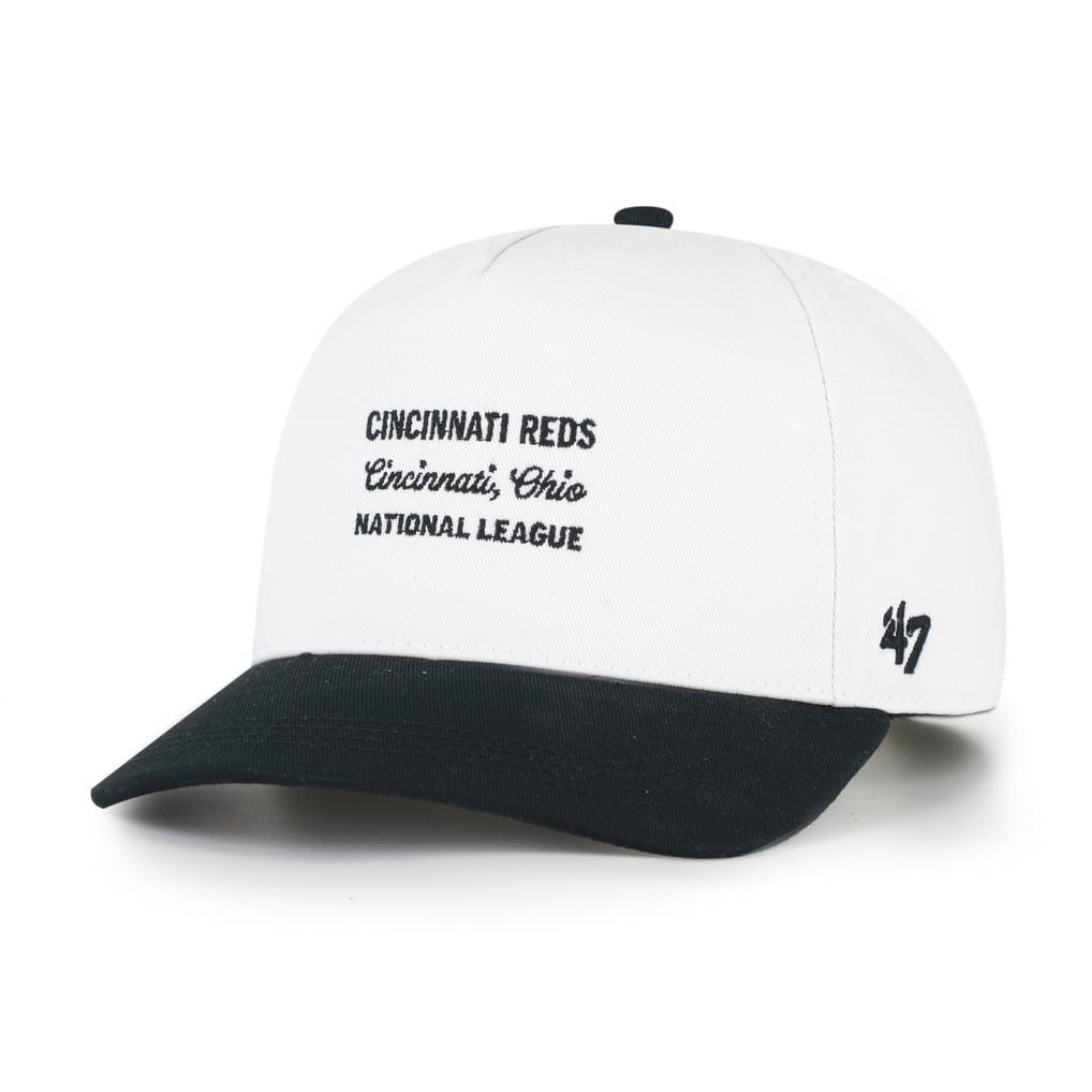 Cincinnati Reds '47 Contemporary Two-Tone Hitch Adjustable Hat - White/Black