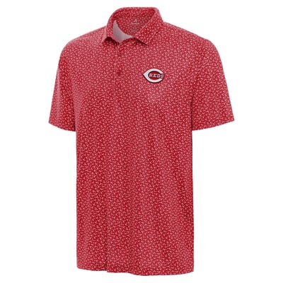Cincinnati Reds Antigua Logo Vigorous Polo - Red