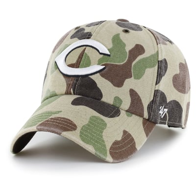 Cincinnati Reds Carhartt x '47 Duck Clean Up Adjustable Hat - Camo