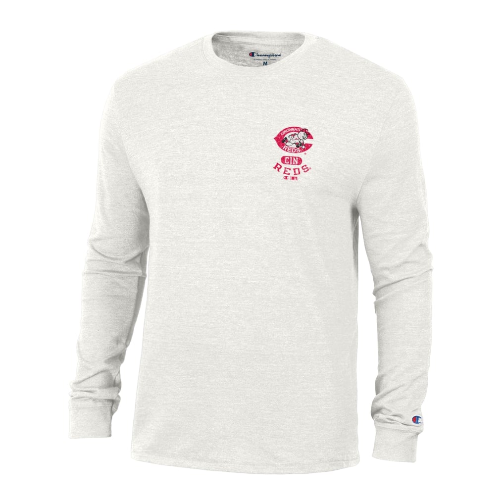 Cincinnati Reds Champion Cooperstown Winning Tradition Tri-Blend Long Sleeve T-Shirt - White