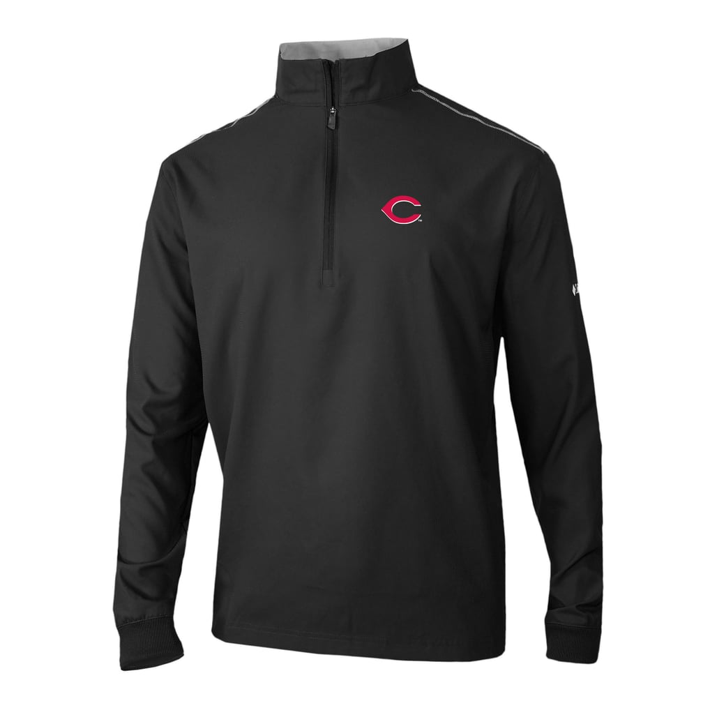  Cincinnati Reds Columbia Omni-Wick Bogey's Paradise Quarter-Zip Pullover - Black