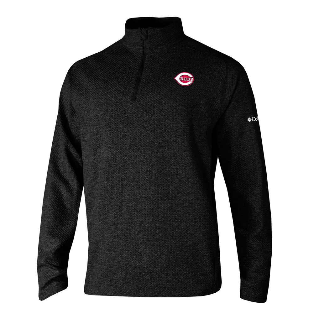 Cincinnati Reds Columbia  Swingcraft Quarter-Zip Pullover - Black