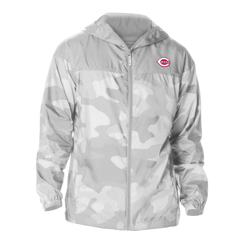  Cincinnati Reds Columbia Flash Challenger Novelty Omni-Tech Full-Zip Windbreaker - Gray