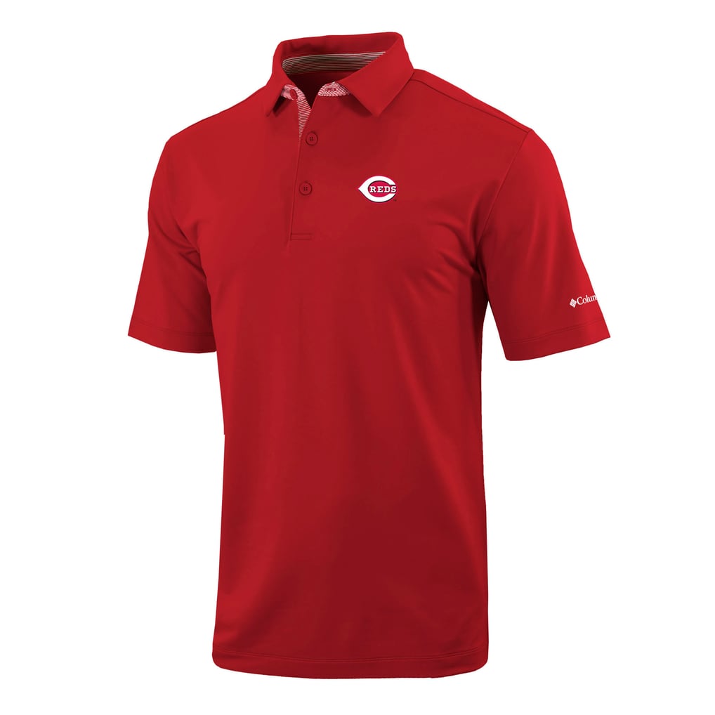  Cincinnati Reds Columbia Omni-Wick Even Lie Polo - Red