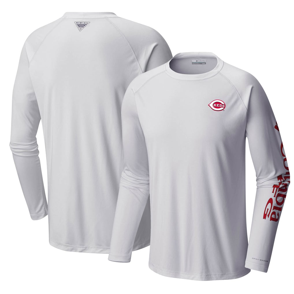 Cincinnati Reds Columbia Terminal Tackle Long Sleeve T-Shirt - White