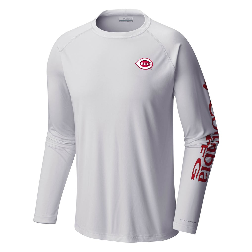 Cincinnati Reds Columbia Terminal Tackle Long Sleeve T-Shirt - White