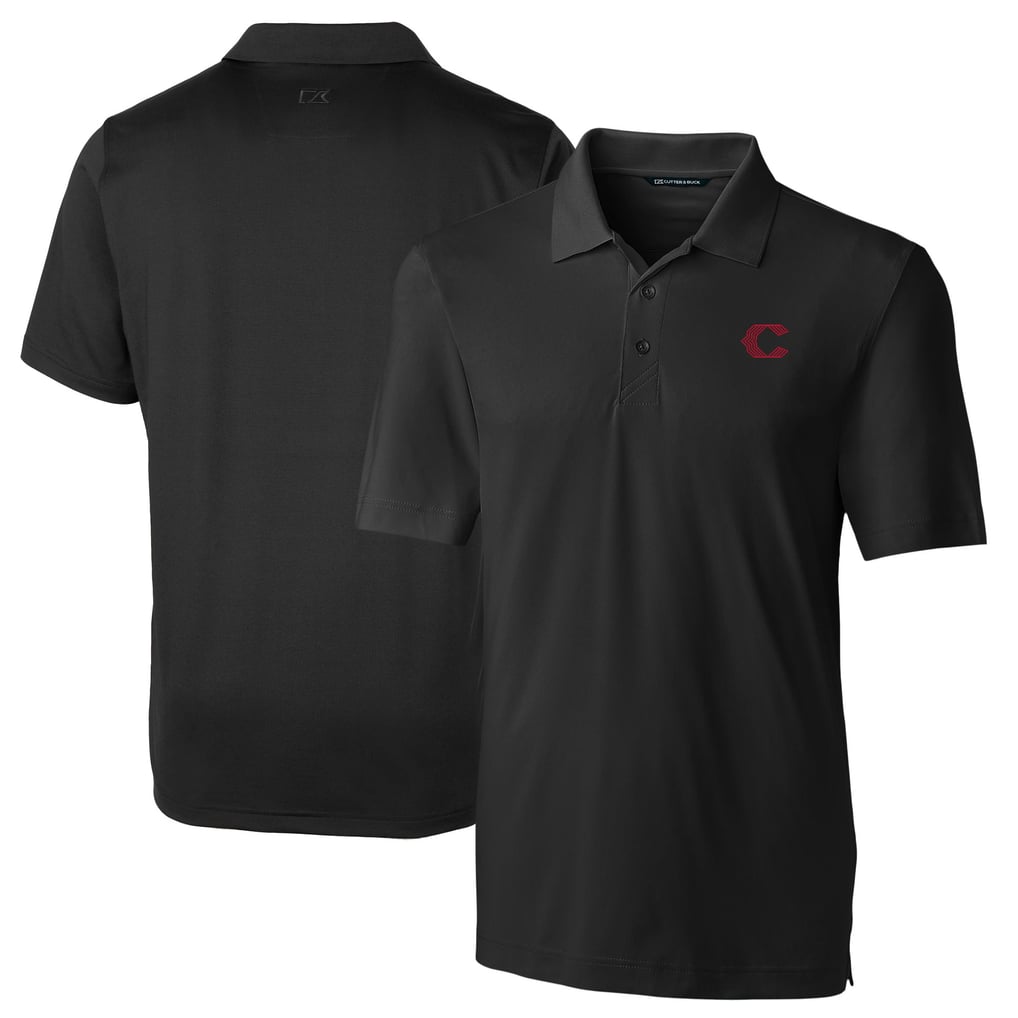  Cincinnati Reds Cutter & Buck City Connect Forge Stretch Polo - Black