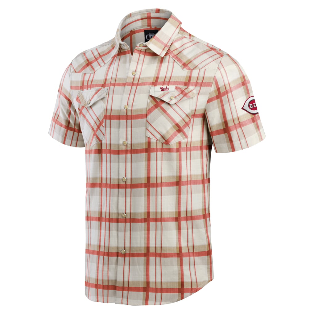 Cincinnati Reds Darius Rucker Collection by Fanatics Plaid Full-Snap Shirt - Red