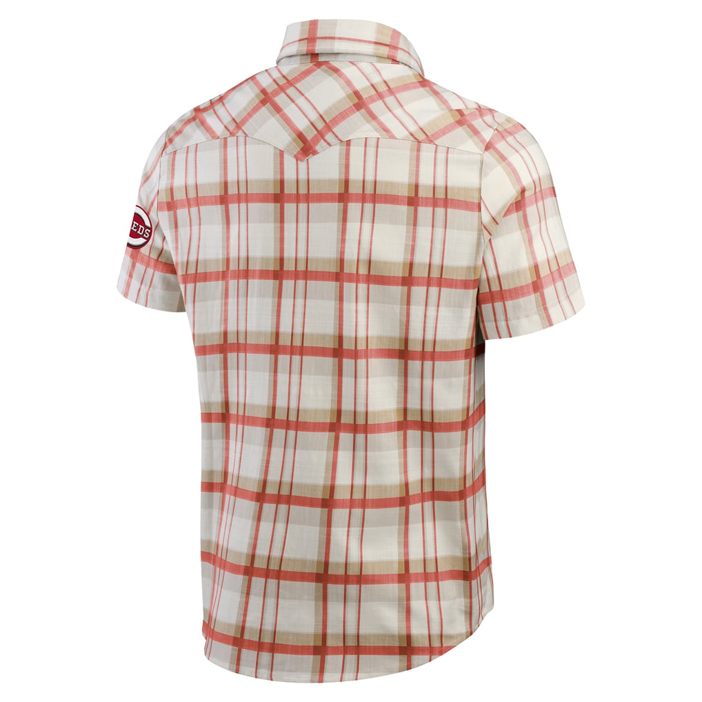 Cincinnati Reds Darius Rucker Collection by Fanatics Plaid Full-Snap Shirt - Red