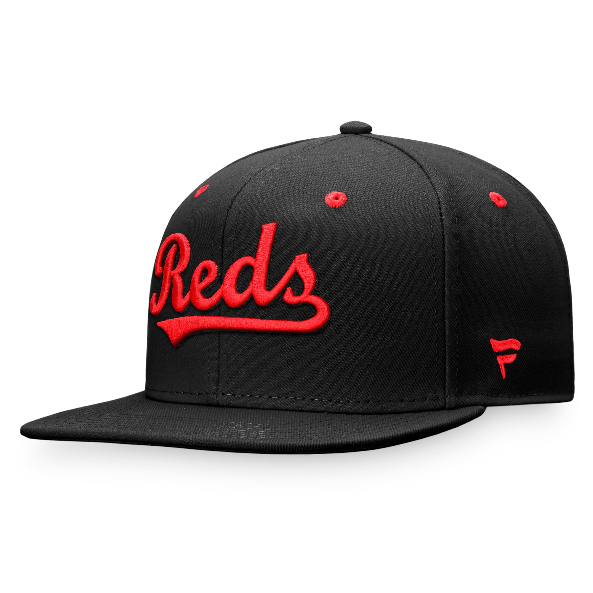 Men's Cincinnati Reds Fanatics Black Iconic Wordmark Fitted Hat