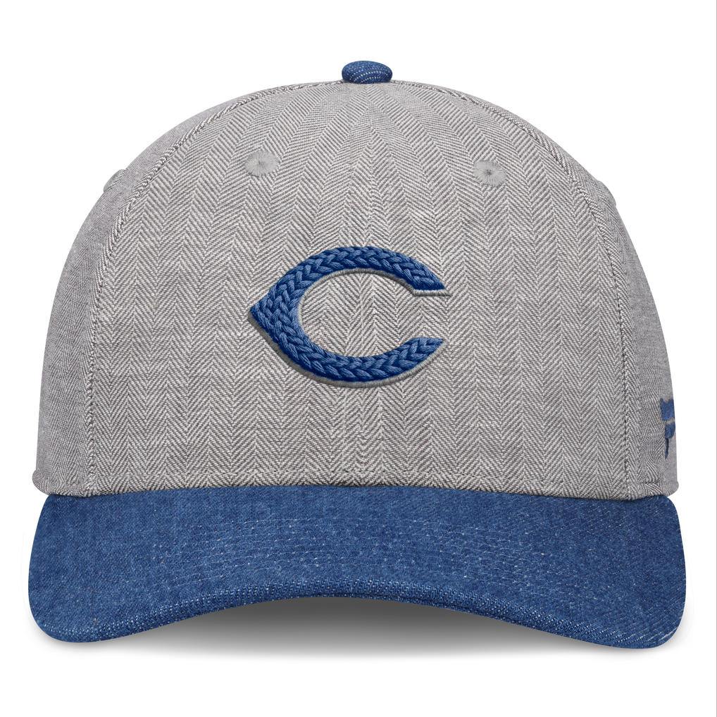Cincinnati Reds Fanatics Level Up Conduct Adjustable Hat - Gray/Denim