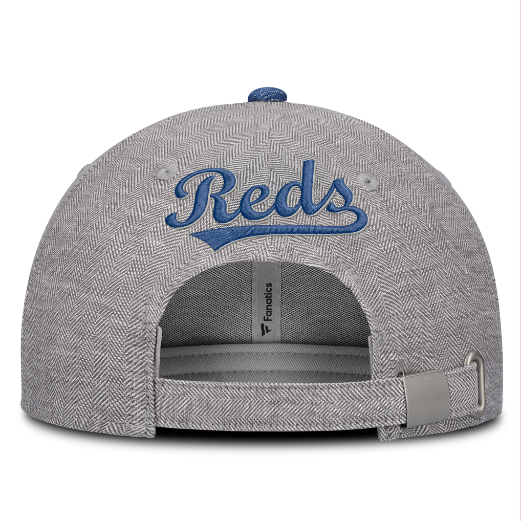 Cincinnati Reds Fanatics Level Up Conduct Adjustable Hat - Gray/Denim