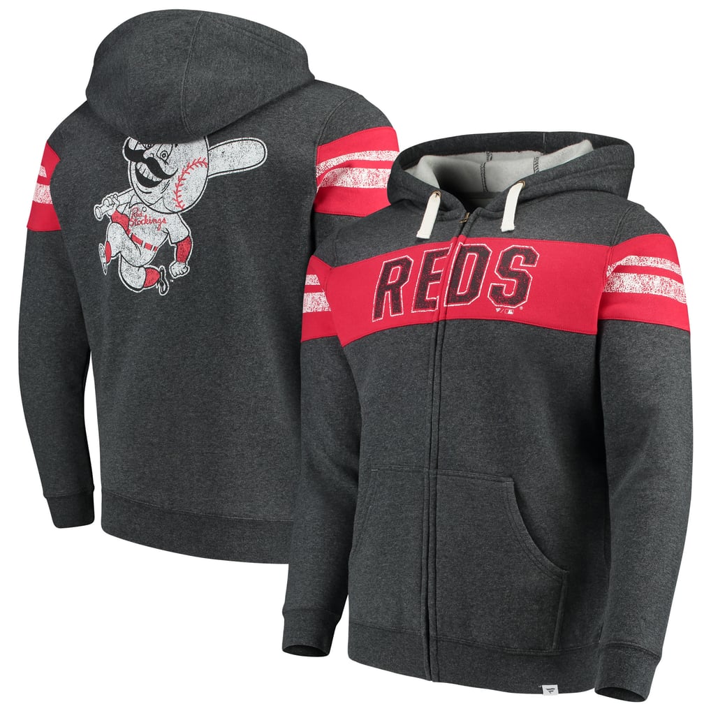 Men's Cincinnati Reds Fanatics Heathered Charcoal True Classics Full ...