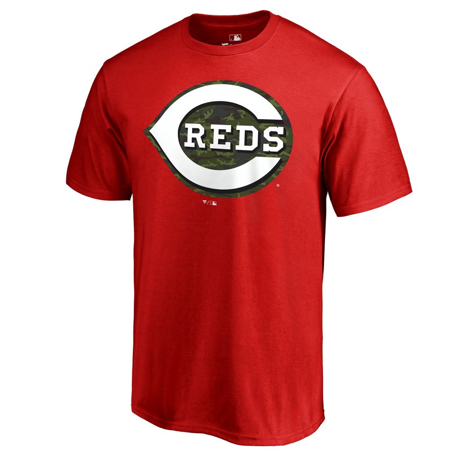 Men's Cincinnati Reds Fanatics Red Memorial Wordmark Big & Tall T-Shirt