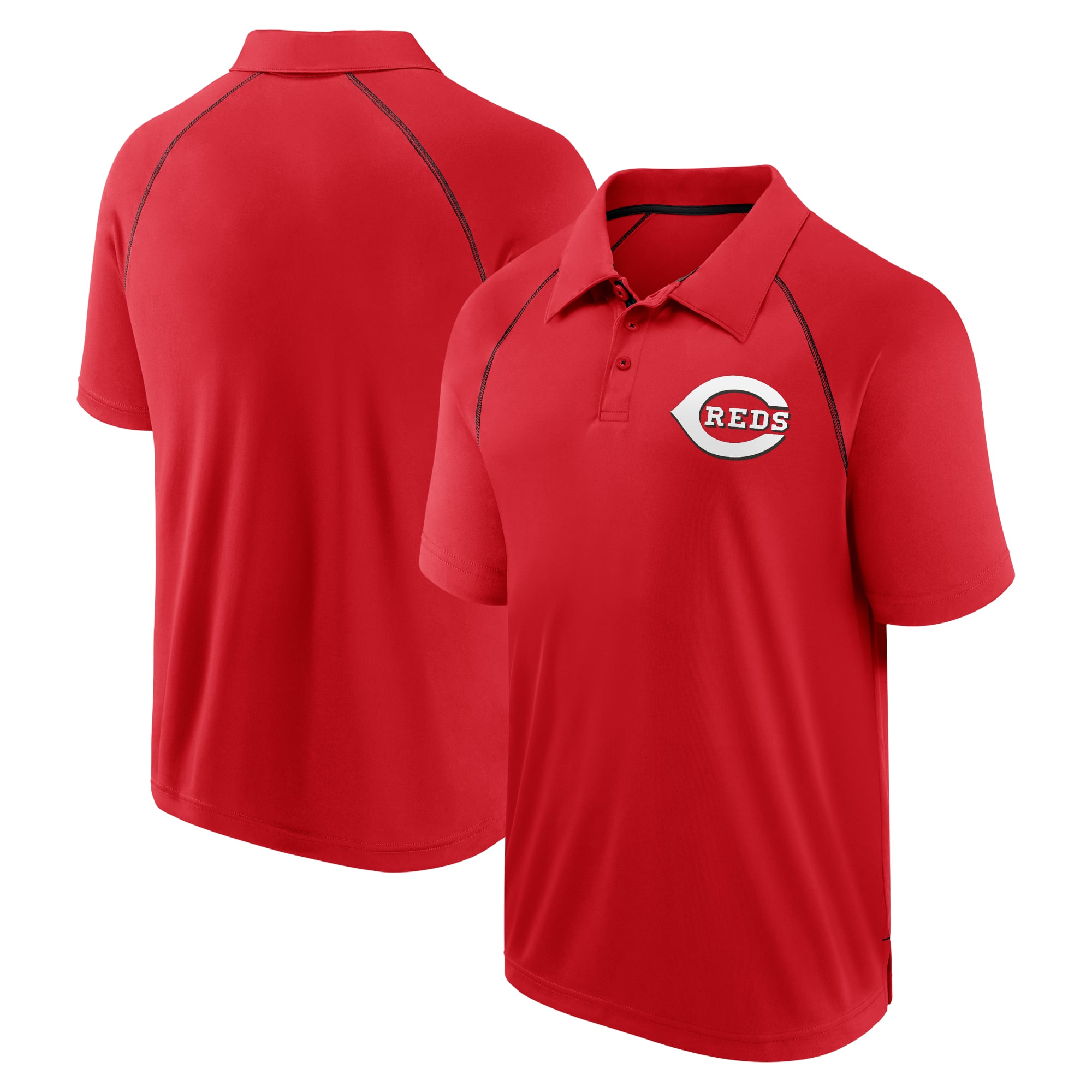 Fanatics Cincinnati Reds Red Strong Alone Raglan Polo