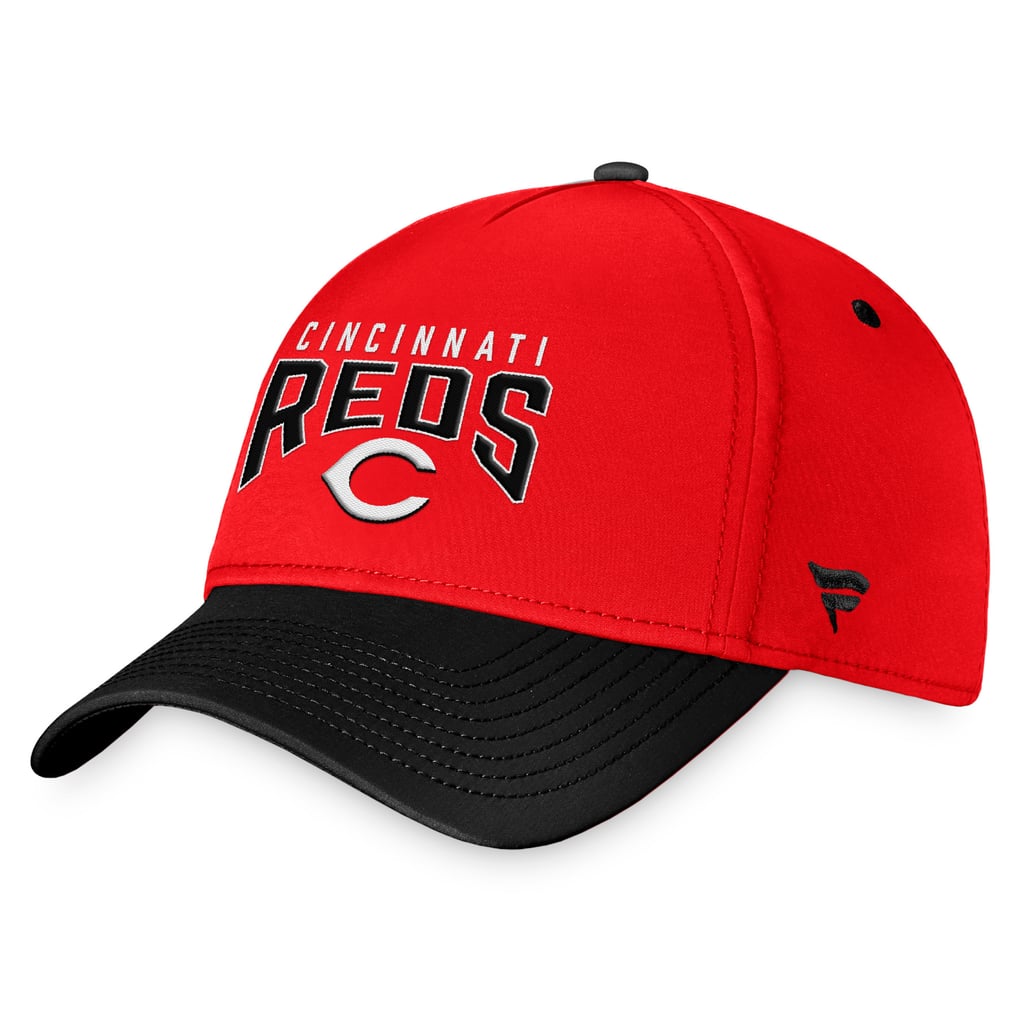 Best Fanatic Reds Men's Cincinnati Reds Fanatics Red/Black Stacked Logo Flex Hat