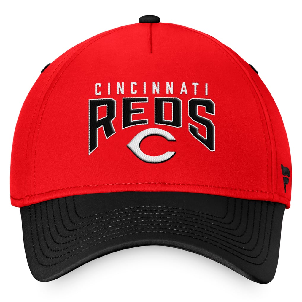 Best Fanatic Reds Men's Cincinnati Reds Fanatics Red/Black Stacked Logo Flex Hat