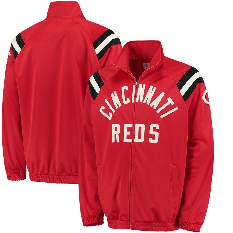 Men's Cincinnati Reds G-III Sports by Carl Banks Red Centerfield Track ...
