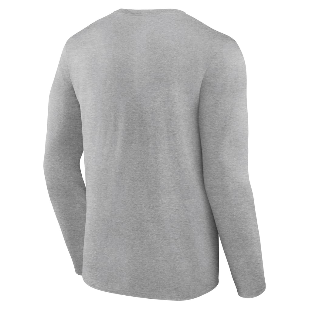Cincinnati Reds Team Lockup Long Sleeve T-Shirt - Gray