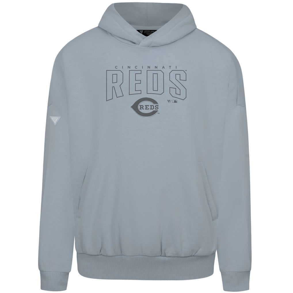  Cincinnati Reds Levelwear Contact Darkmoon Pullover Hoodie - Gray