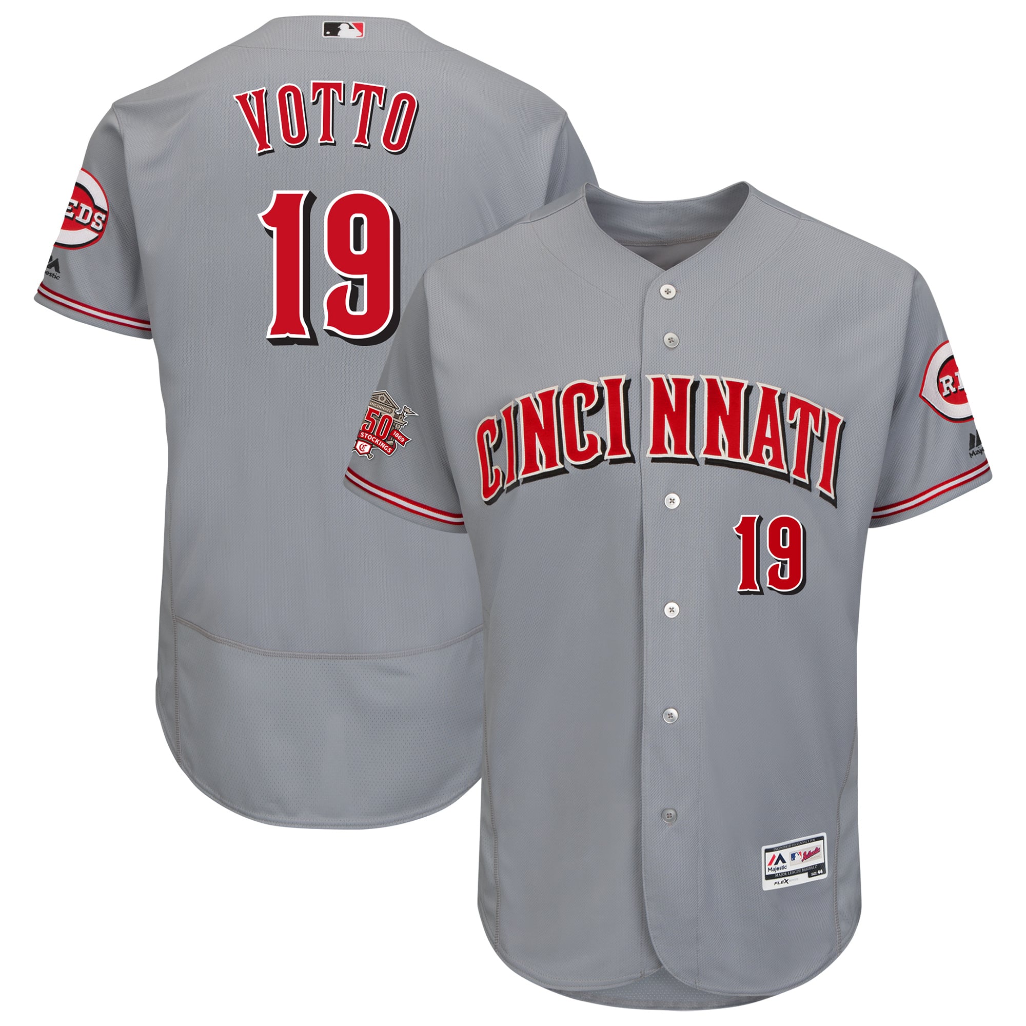 Majestic MLB シンシナティ レッズ ユニフォーム #19 Votto